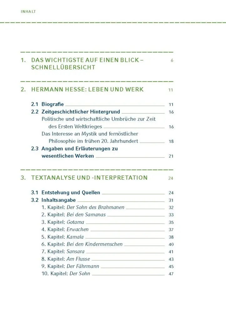 Bild: 9783129304006 | Siddhartha von Hermann Hesse | Textanalyse und Interpretation | Hesse