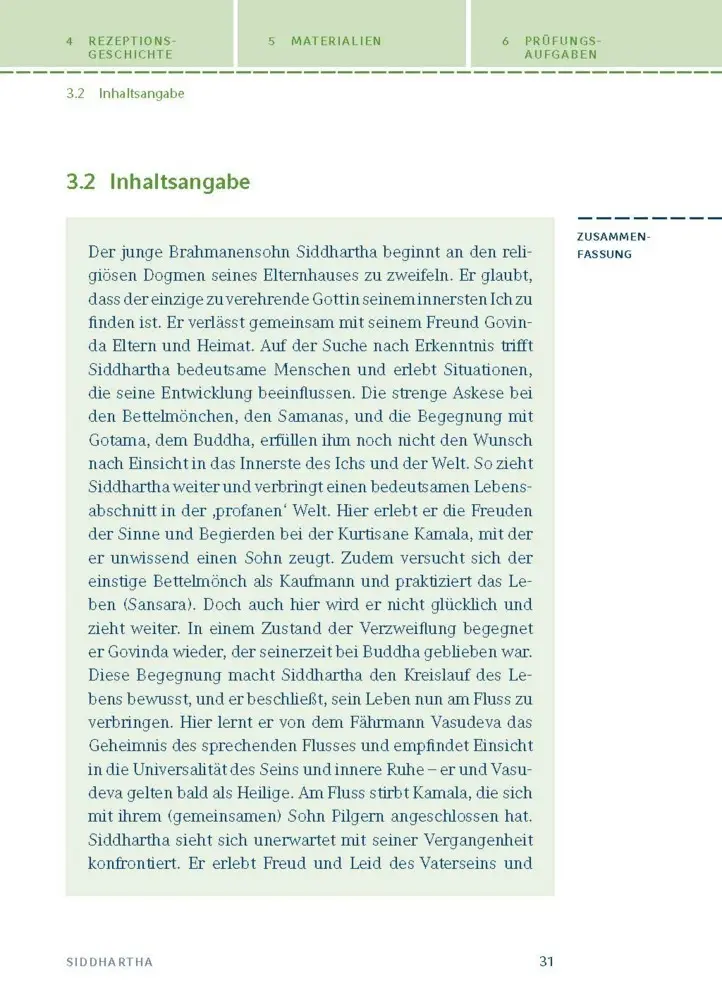 Bild: 9783129304006 | Siddhartha von Hermann Hesse | Textanalyse und Interpretation | Hesse