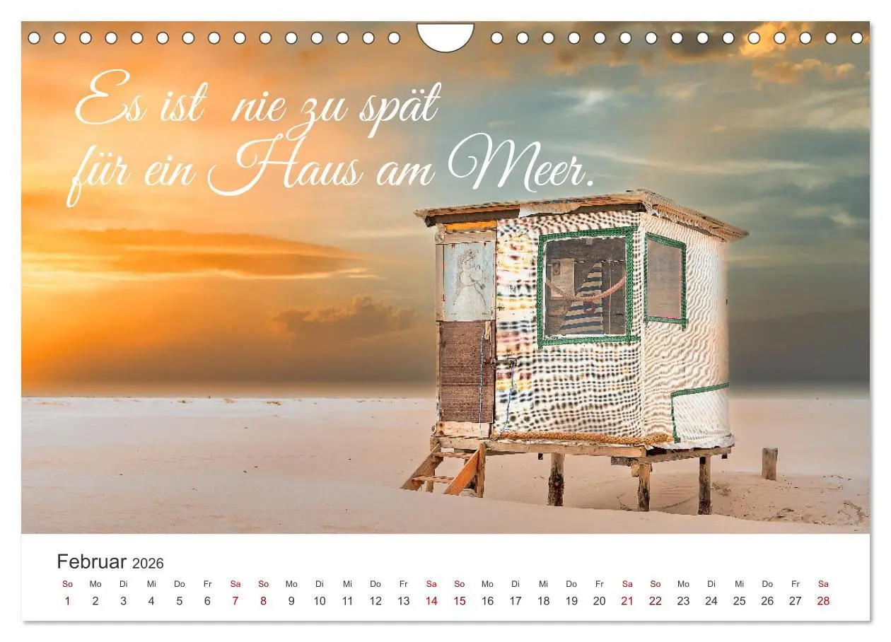 Bild: 9783457544006 | Lass uns ans Meer fahren (Wandkalender 2026 DIN A4 quer), CALVENDO...