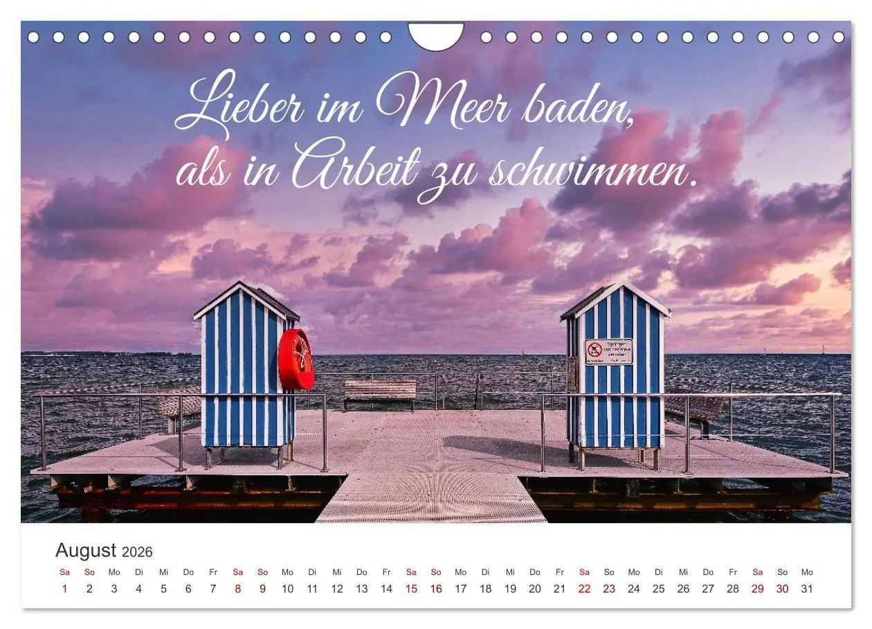 Bild: 9783457544006 | Lass uns ans Meer fahren (Wandkalender 2026 DIN A4 quer), CALVENDO...