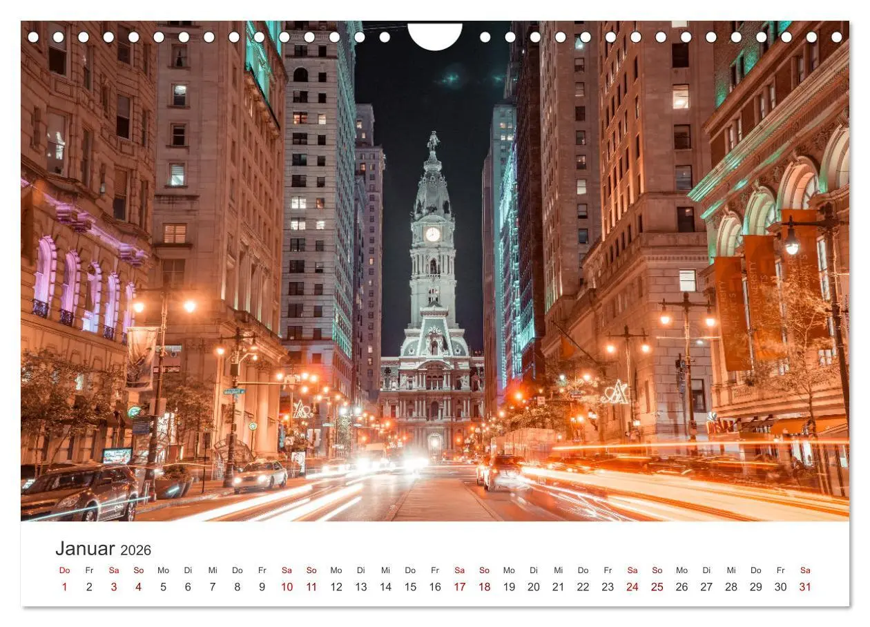 Bild: 9783457614006 | Philadelphia - The Birthplace of America (Wandkalender 2026 DIN A4...