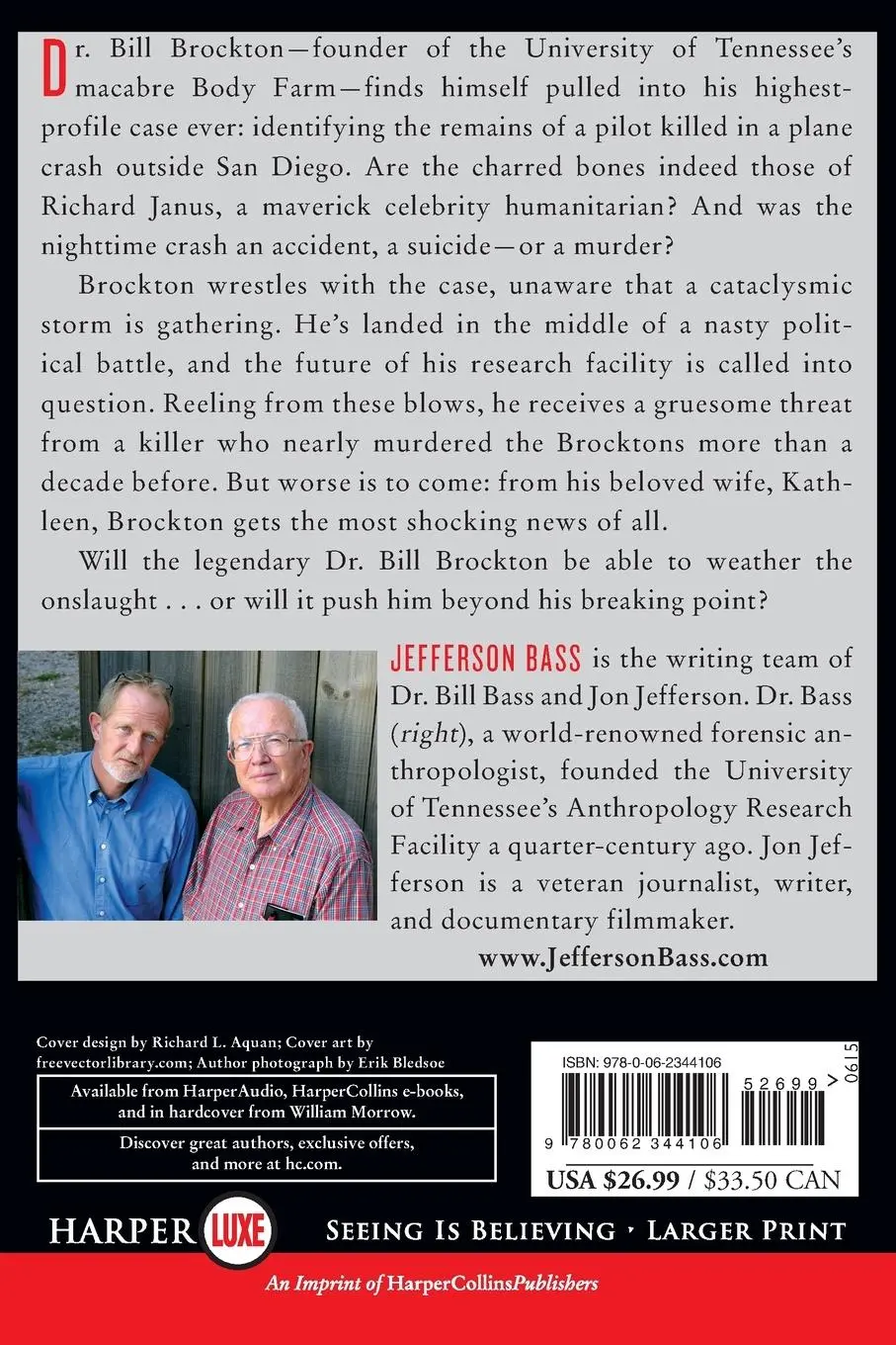 Rückseite: 9780062344106 | Breaking Point LP, The | Jefferson Bass | Taschenbuch | Englisch