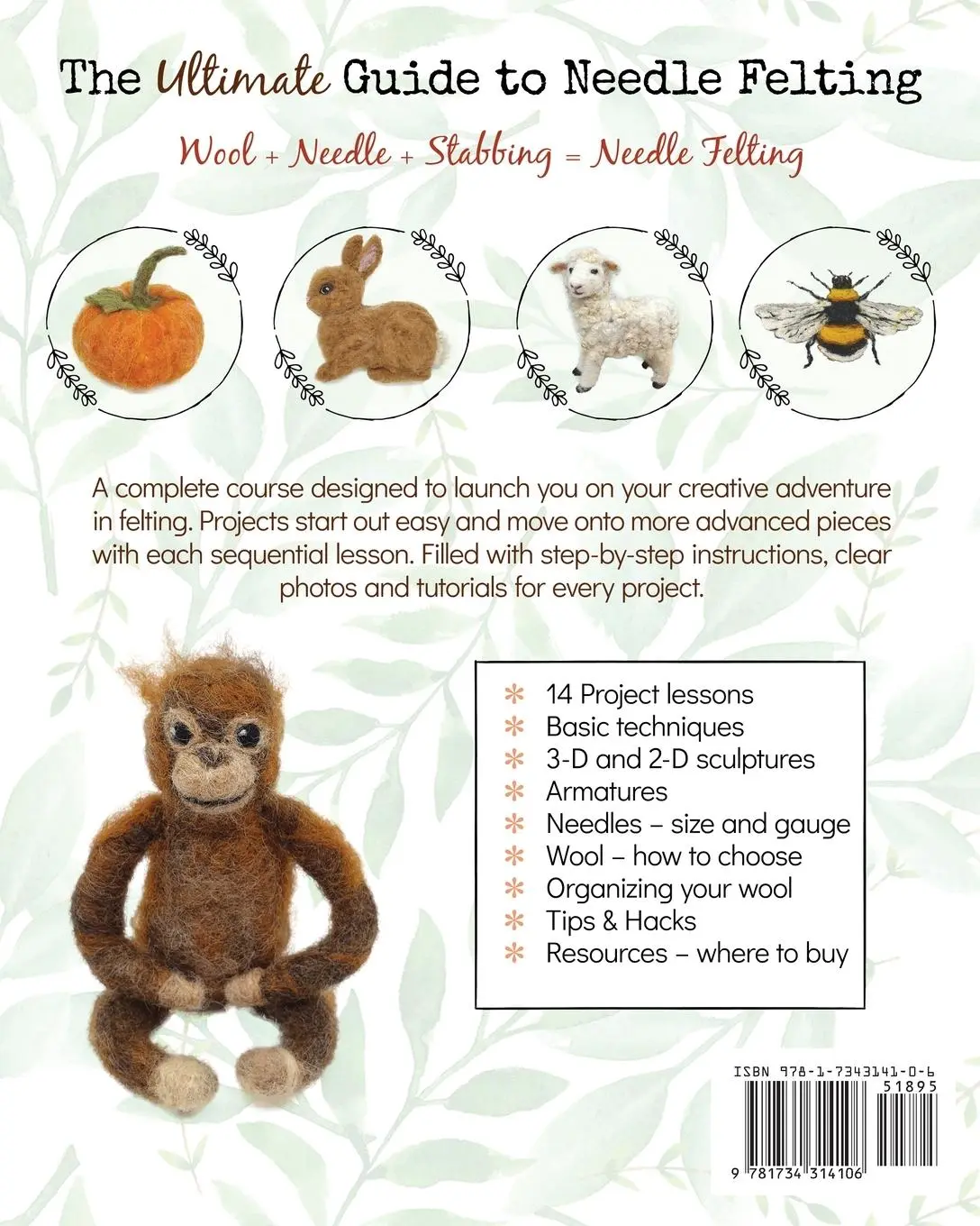 Rückseite: 9781734314106 | Needle Felting - A Complete Course | Lori Rea | Taschenbuch | Englisch