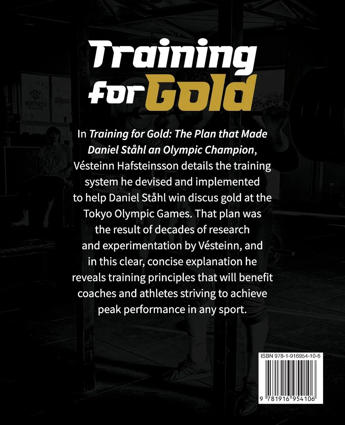 Rückseite: 9781916954106 | TRAINING FOR GOLD | The plan that made Daniel Ståhl Olympic Champion