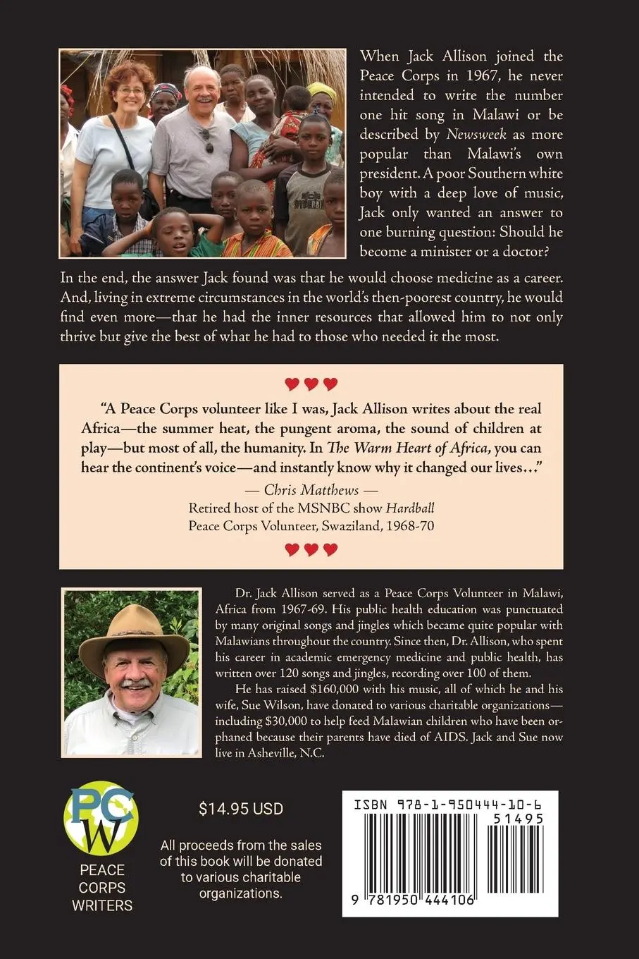 Rückseite: 9781950444106 | The Warm Heart of Africa | Jack Allison | Taschenbuch | Englisch