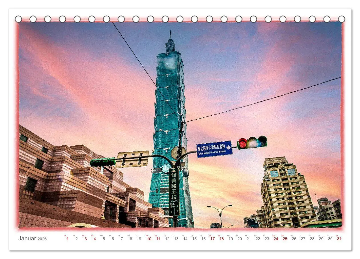Bild: 9783457534106 | Taipeh, Hauptstadt von Taiwan (Tischkalender 2026 DIN A5 quer),...