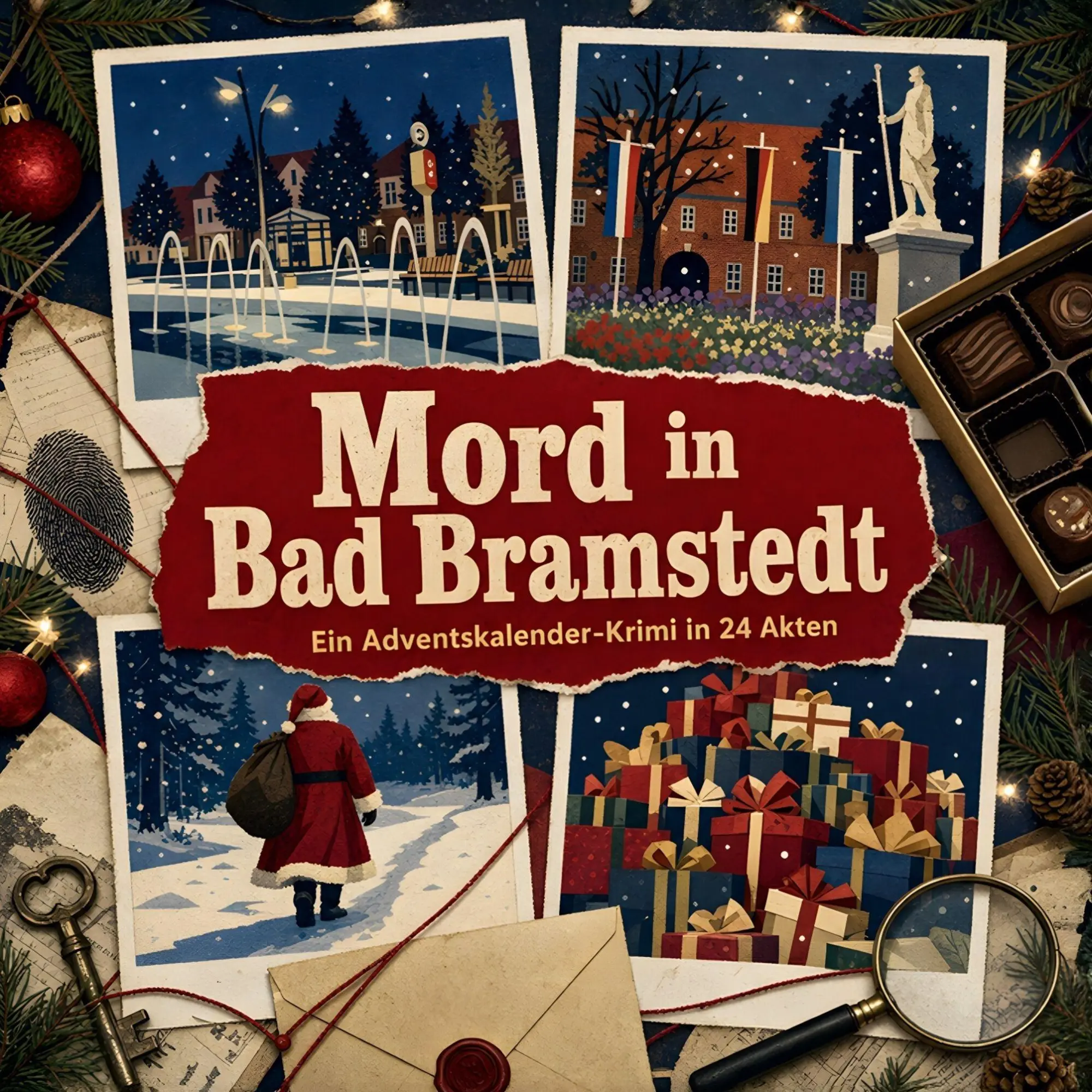 Cover: 9783696124106 | Mord in Bad Bramstedt | Ein Adventskalender-Krimi in 24 Akten | Scholz