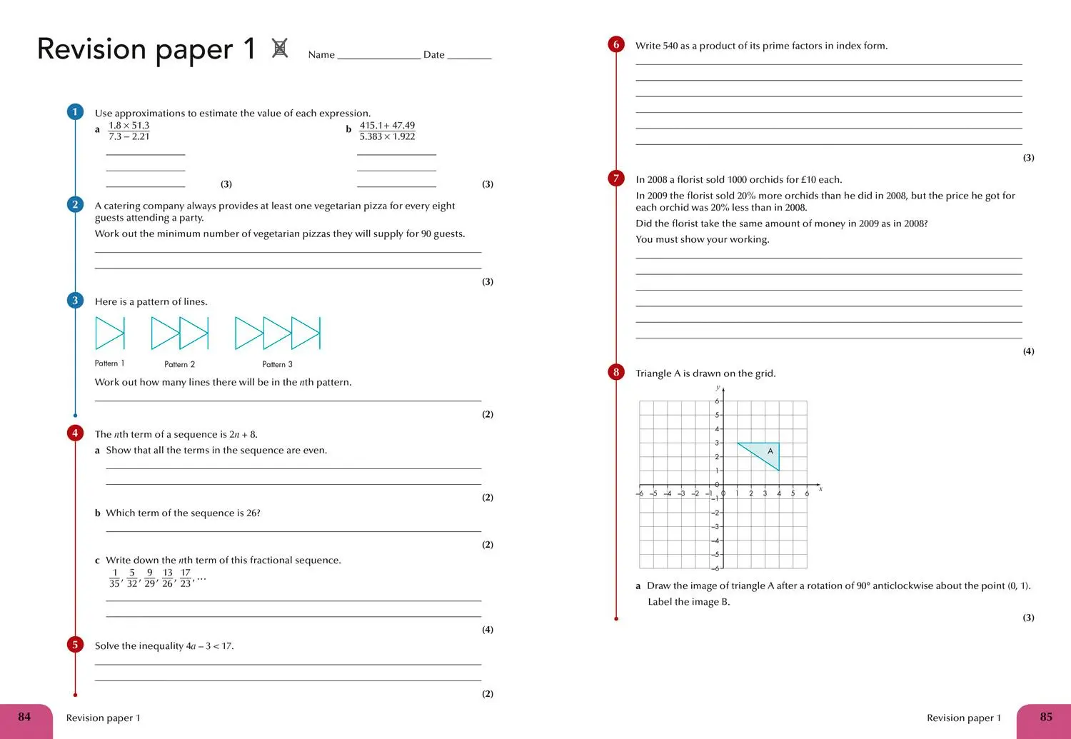 Bild: 9780008114206 | Edexcel GCSE (9-1) Maths Grade 4-5 Booster Workbook | Greg Byrd | Buch