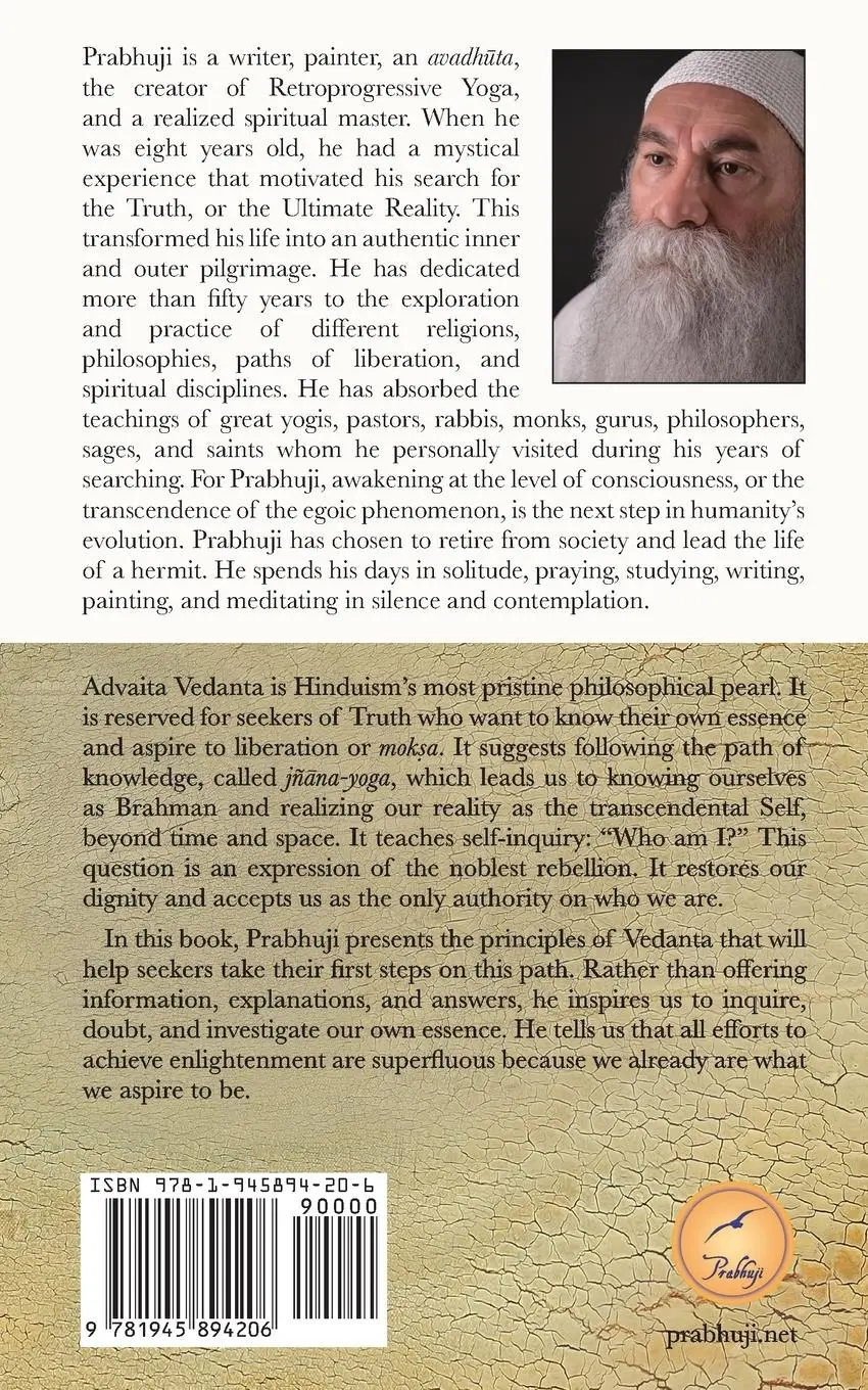 Rückseite: 9781945894206 | Advaita Vedanta | Being the Self | Prabhuji Har-Zion (u. a.) | Buch