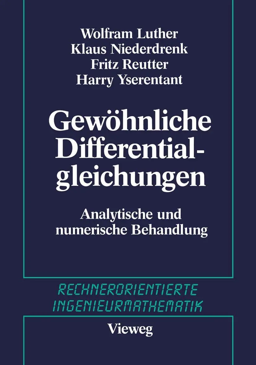 Cover: 9783528044206 | Gewöhnliche Differentialgleichungen | W. Luther (u. a.) | Taschenbuch