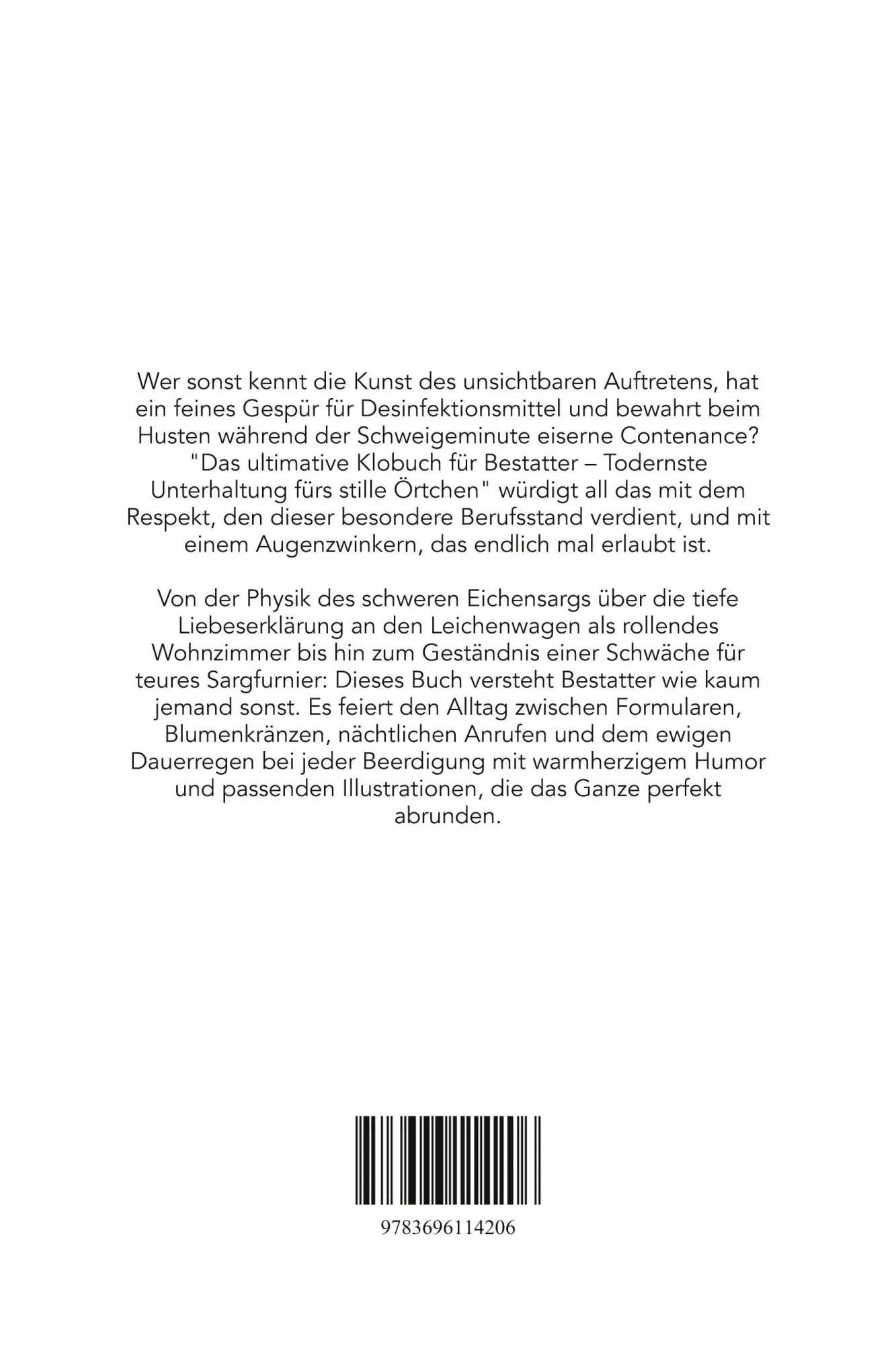 Rückseite: 9783696114206 | Das ultimative Klobuch für Bestatter | Theo Krüger | Taschenbuch