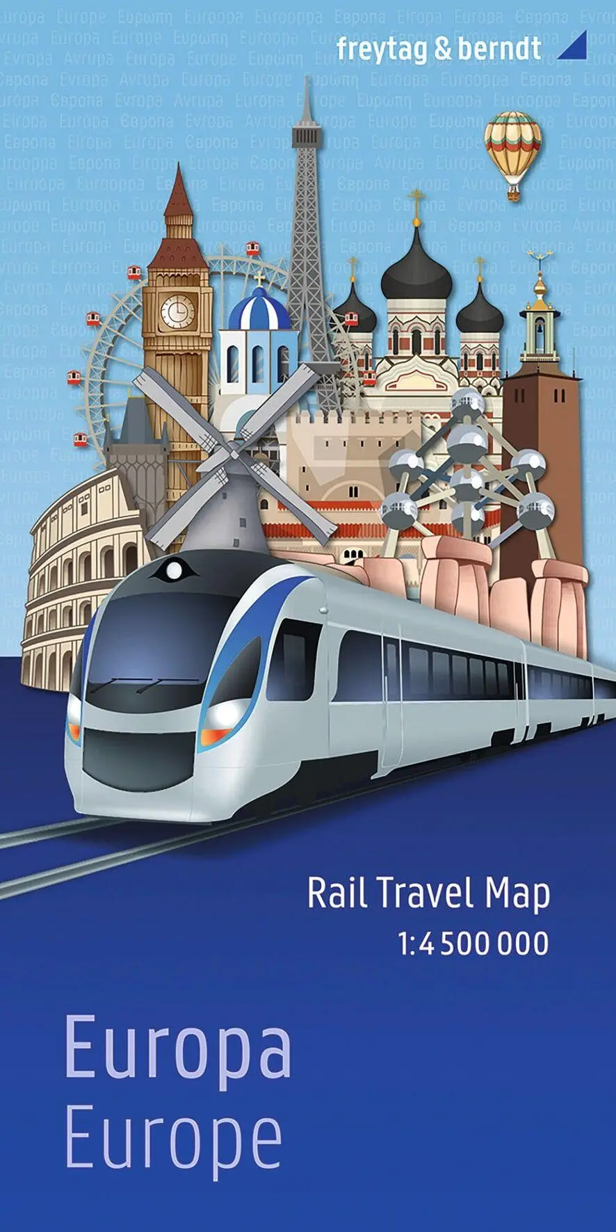 Cover: 9783707924206 | freytag &amp; berndt Rail Travel Map Europa 1:4,5 Mio. | Freytag &amp; Berndt