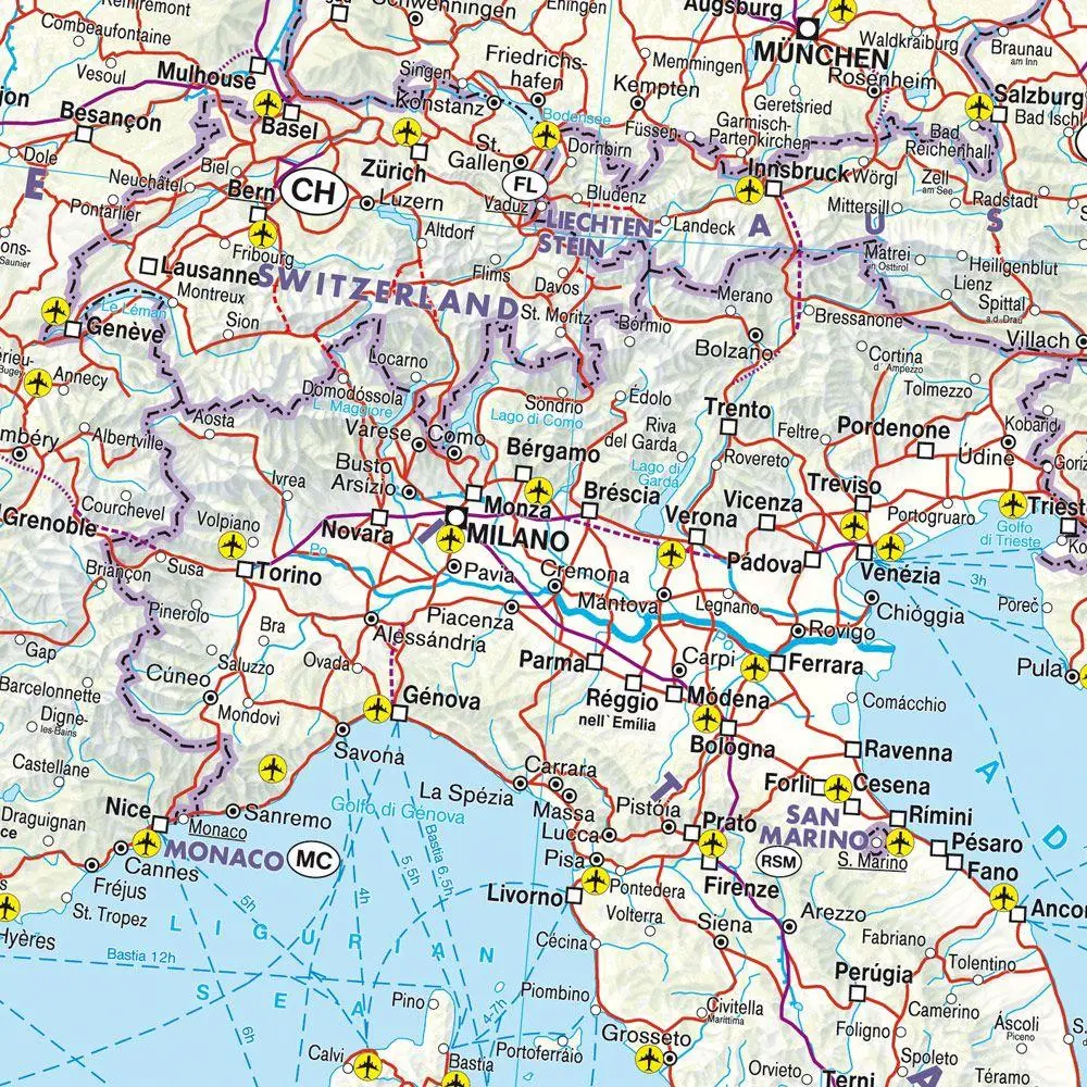 Bild: 9783707924206 | freytag &amp; berndt Rail Travel Map Europa 1:4,5 Mio. | Freytag &amp; Berndt