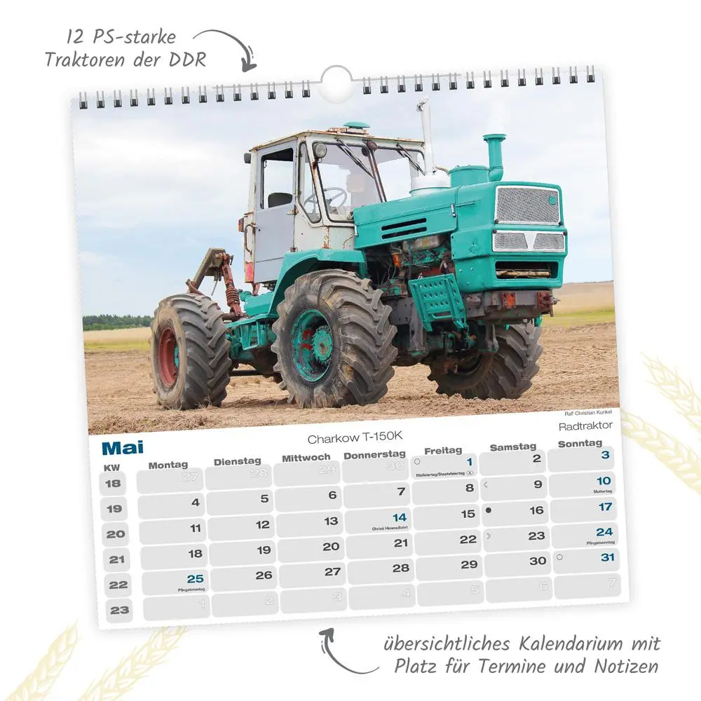 Bild: 9783988024206 | Trötsch Technikkalender DDR-Traktoren 2026 | KG | Kalender | XXIV