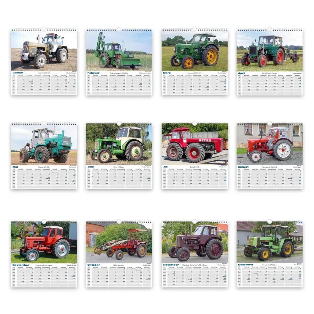 Bild: 9783988024206 | Trötsch Technikkalender DDR-Traktoren 2026 | KG | Kalender | XXIV