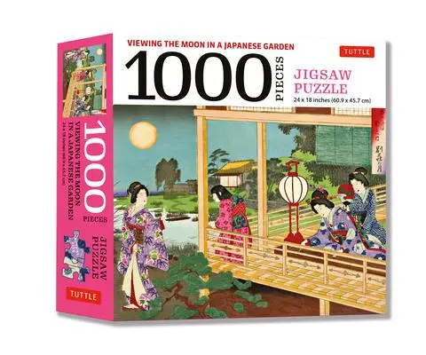 Cover: 9780804854306 | Viewing the Moon Japanese Garden- 1000 Piece Jigsaw Puzzle | Spiel