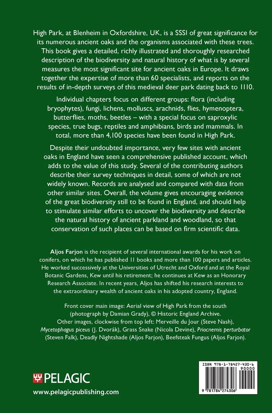 Rückseite: 9781784274306 | The Natural History of Blenheim's High Park | Aljos Farjon | Buch