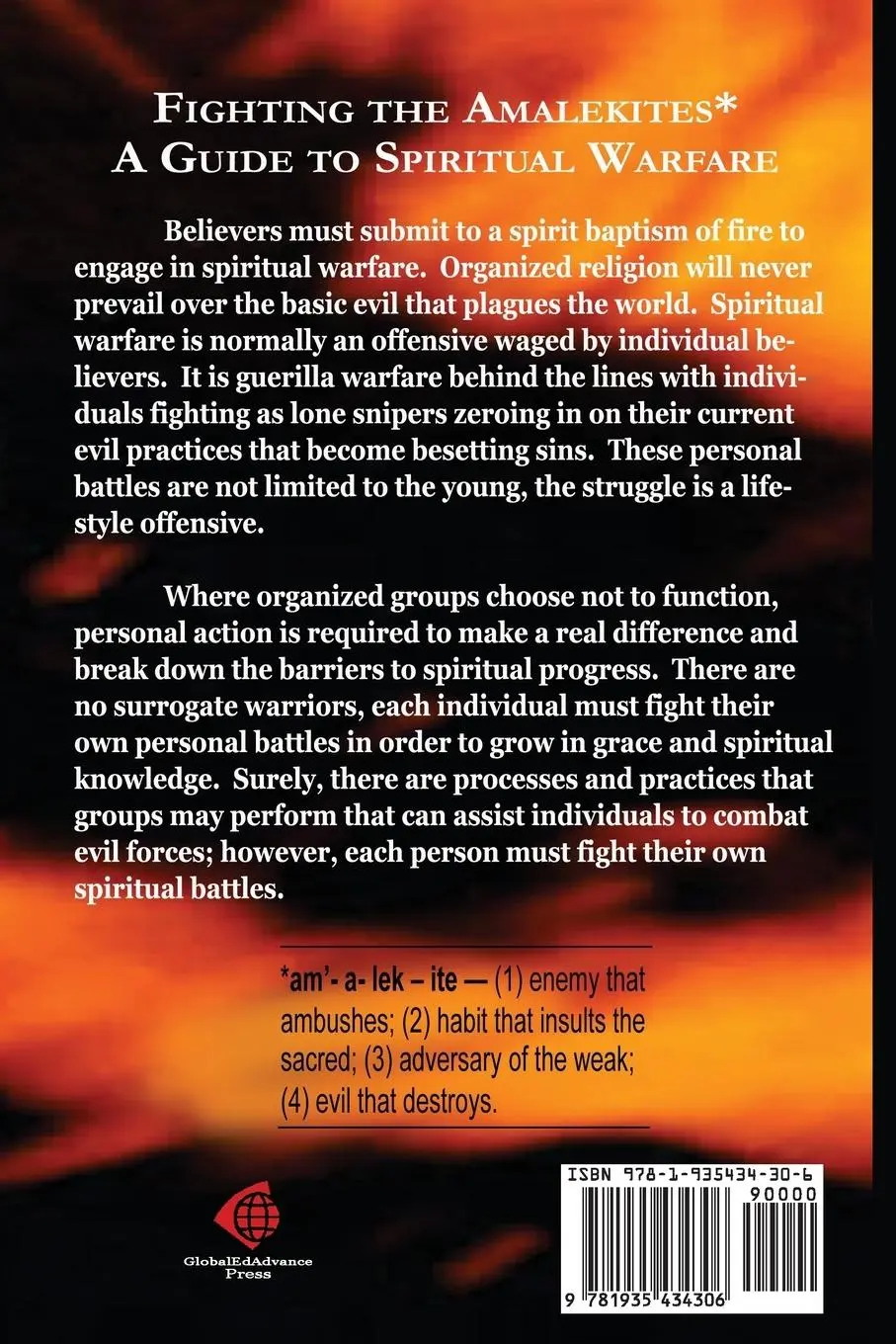 Rückseite: 9781935434306 | Fighting the Amalekites | A Guide to Spiritual Warfare | Green | Buch