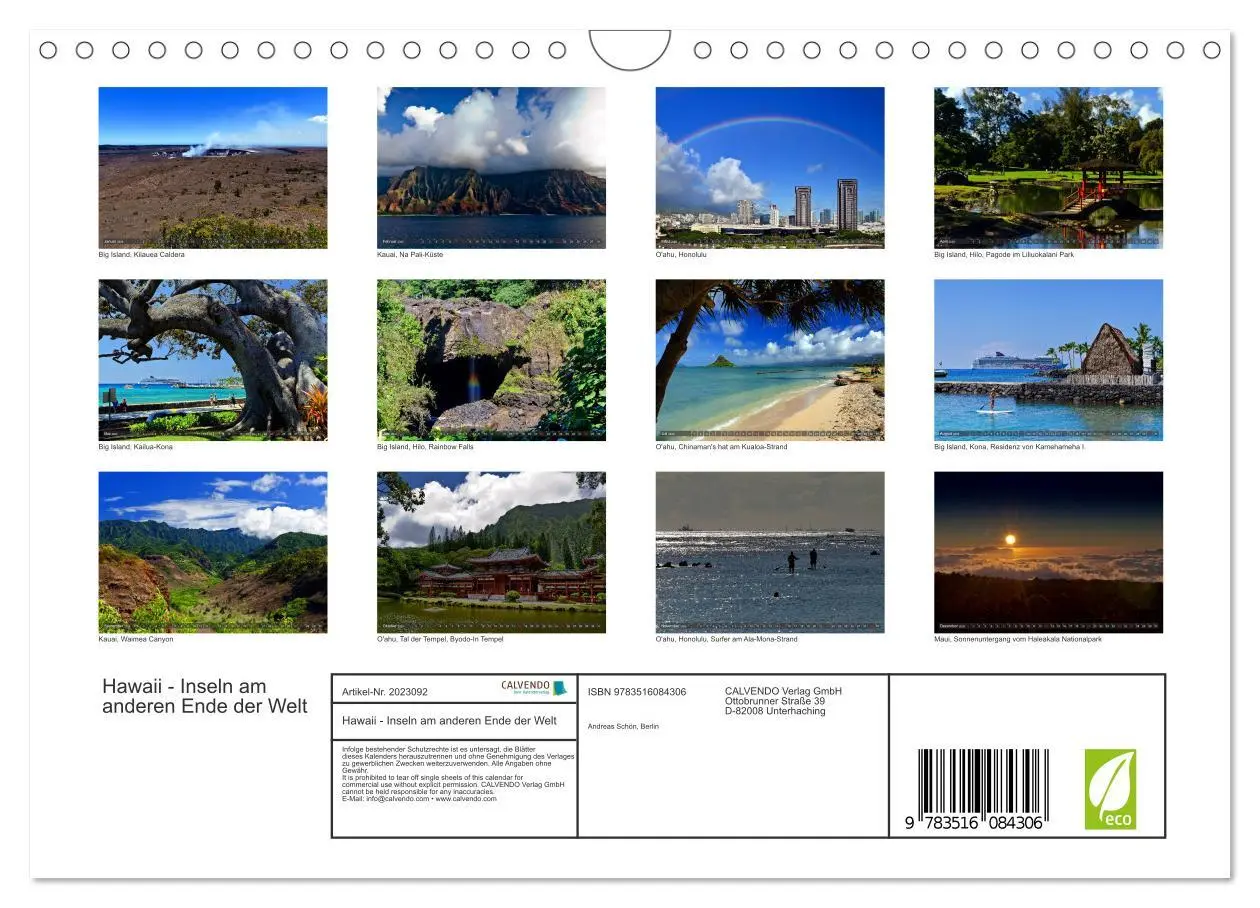Bild: 9783516084306 | Hawaii - Inseln am anderen Ende der Welt (Wandkalender 2026 DIN A4...