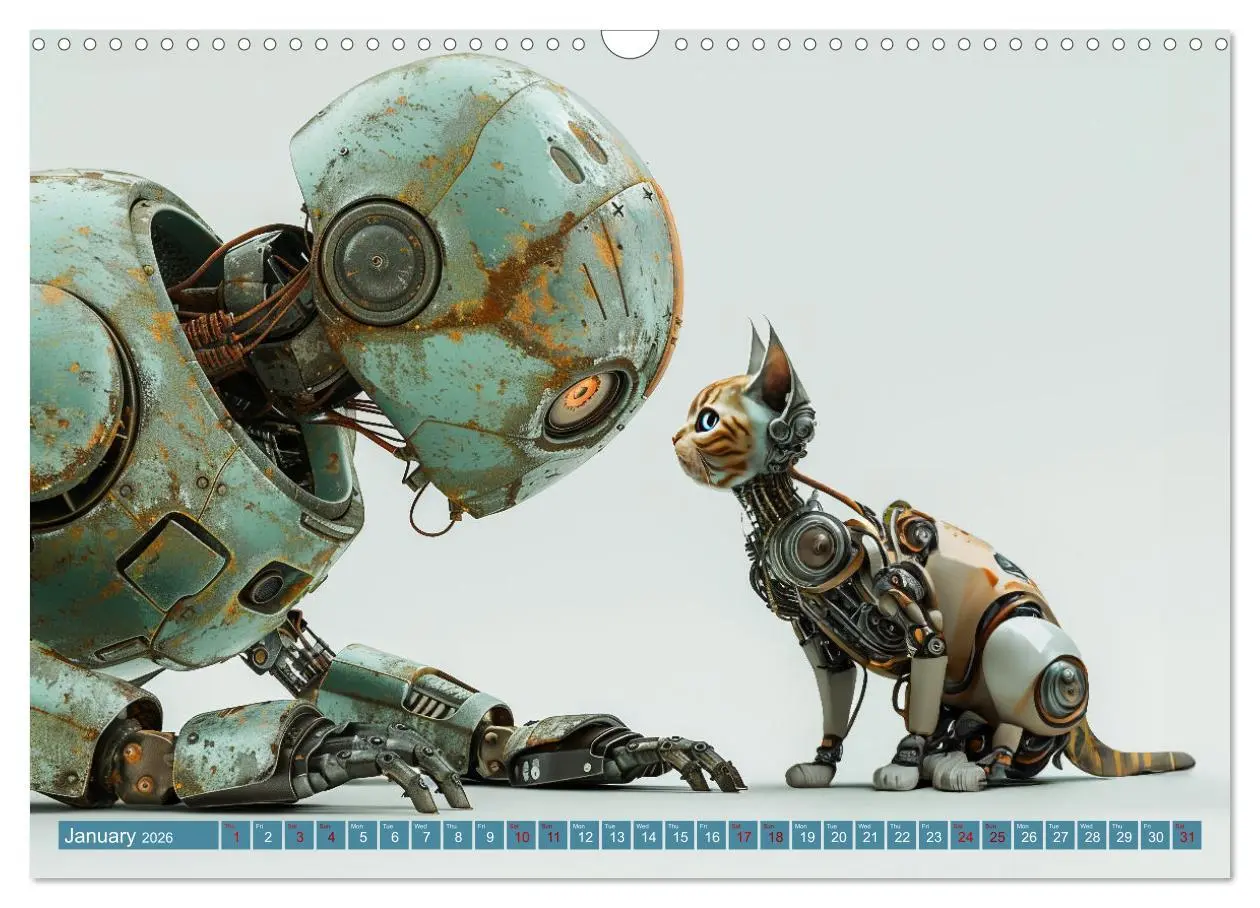 Bild: 9783516534306 | Robots Are Just People Too (Wall Calendar 2026 DIN A3 landscape),...