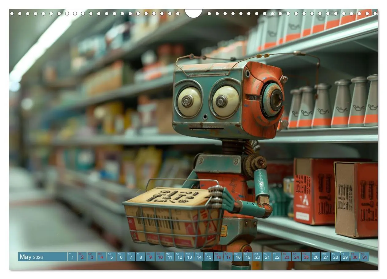 Bild: 9783516534306 | Robots Are Just People Too (Wall Calendar 2026 DIN A3 landscape),...