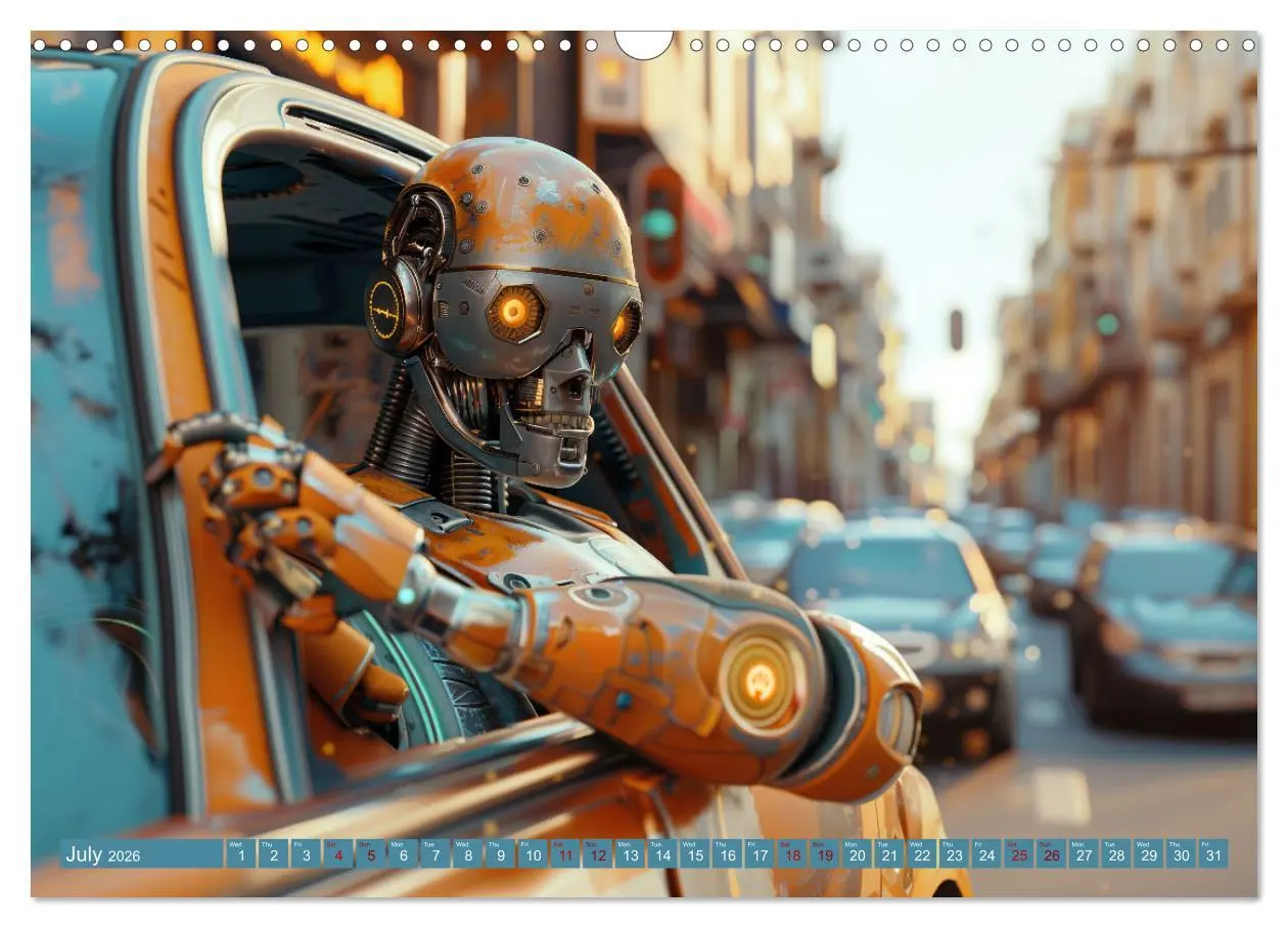 Bild: 9783516534306 | Robots Are Just People Too (Wall Calendar 2026 DIN A3 landscape),...
