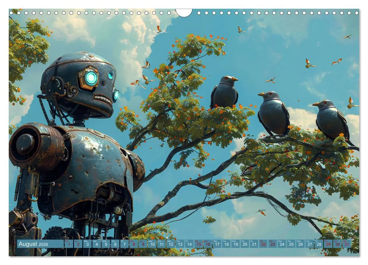 Bild: 9783516534306 | Robots Are Just People Too (Wall Calendar 2026 DIN A3 landscape),...