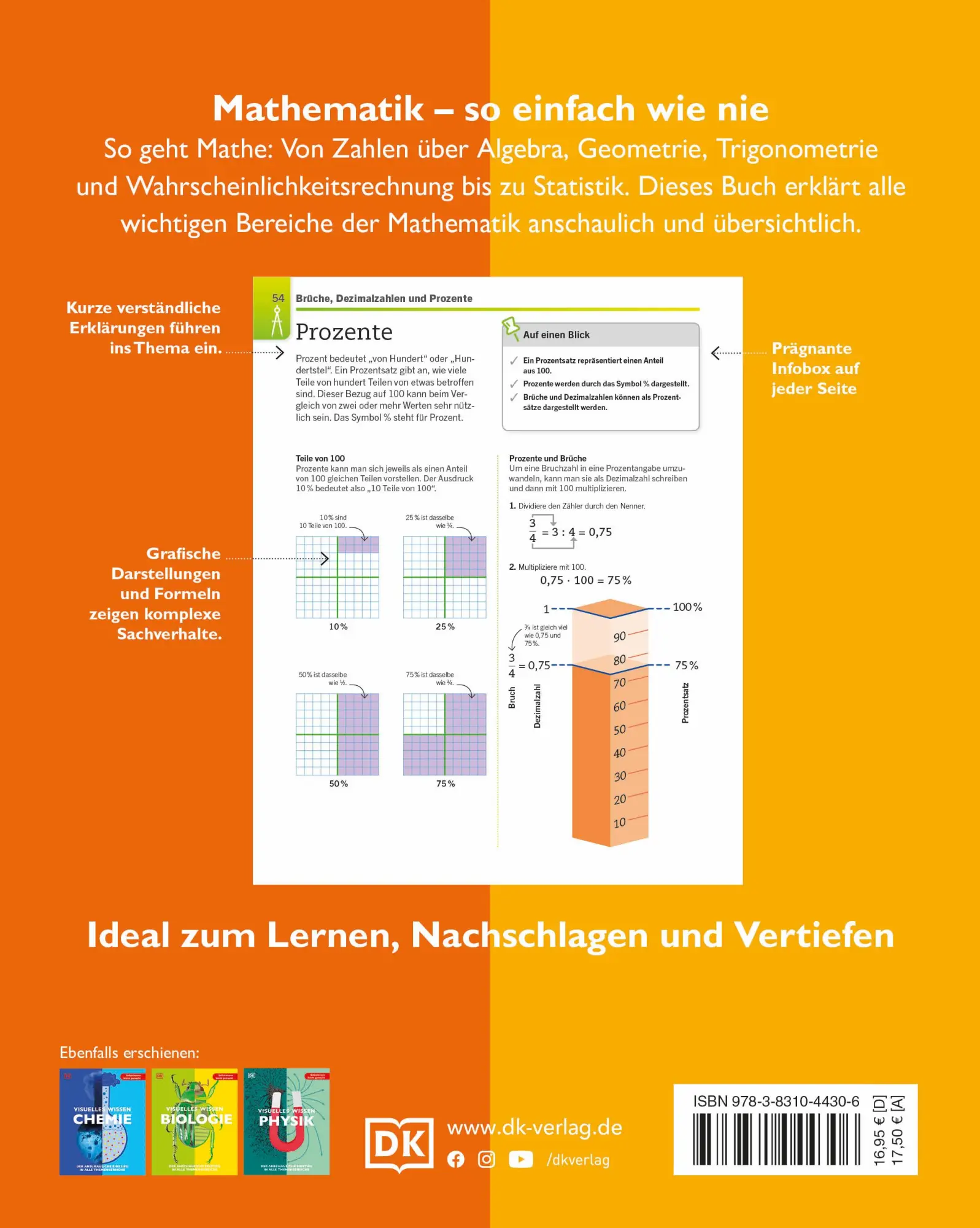 Rückseite: 9783831044306 | Visuelles Wissen. Mathematik | DK Verlag | Taschenbuch | 288 S. | 2022