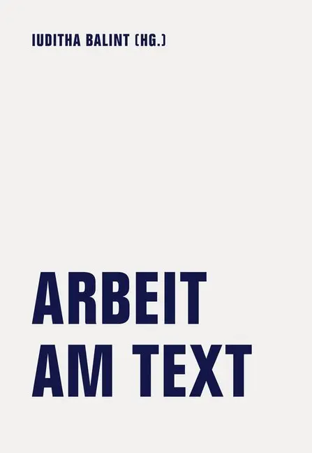 Cover: 9783957324306 | Arbeit am Text | Jörg Albrecht (u. a.) | Taschenbuch | 144 S. | 2020