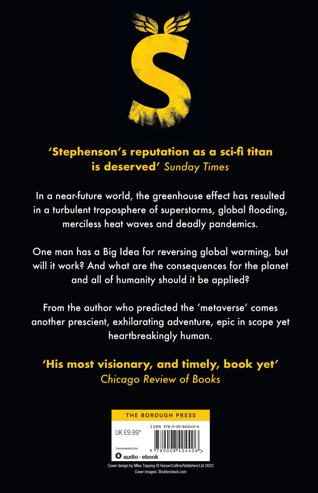 Rückseite: 9780008404406 | Termination Shock | Neal Stephenson | Taschenbuch | 720 S. | Englisch