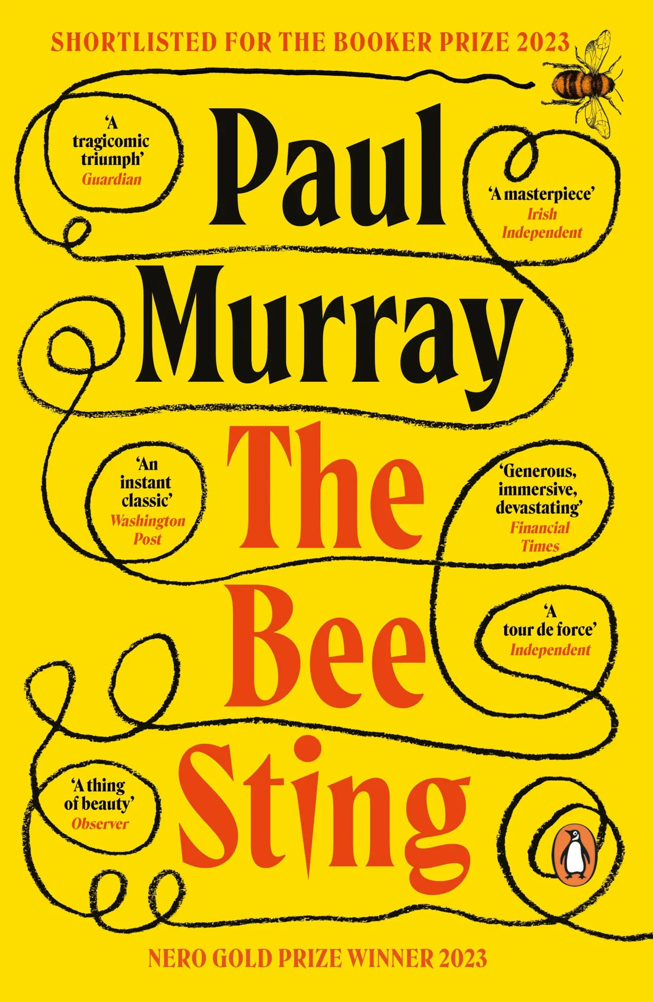 Cover: 9780241984406 | The Bee Sting | Shortlisted for the Booker Prize 2023 | Paul Murray Cover: 9780241984406 | The Bee Sting | Shortlisted for the Booker Prize 2023 | Paul Murray