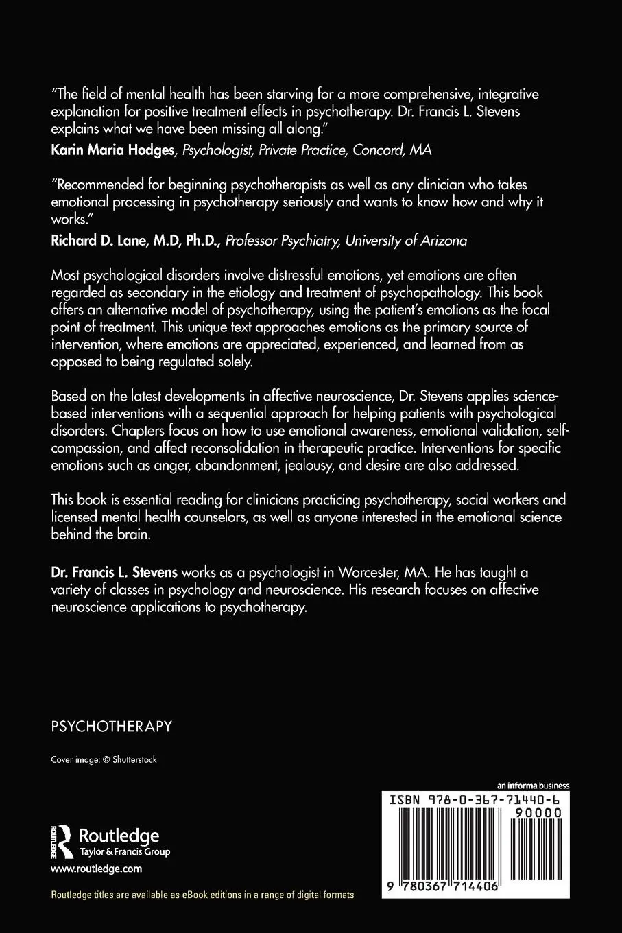 Rückseite: 9780367714406 | Affective Neuroscience in Psychotherapy | Francis L. Stevens | Buch