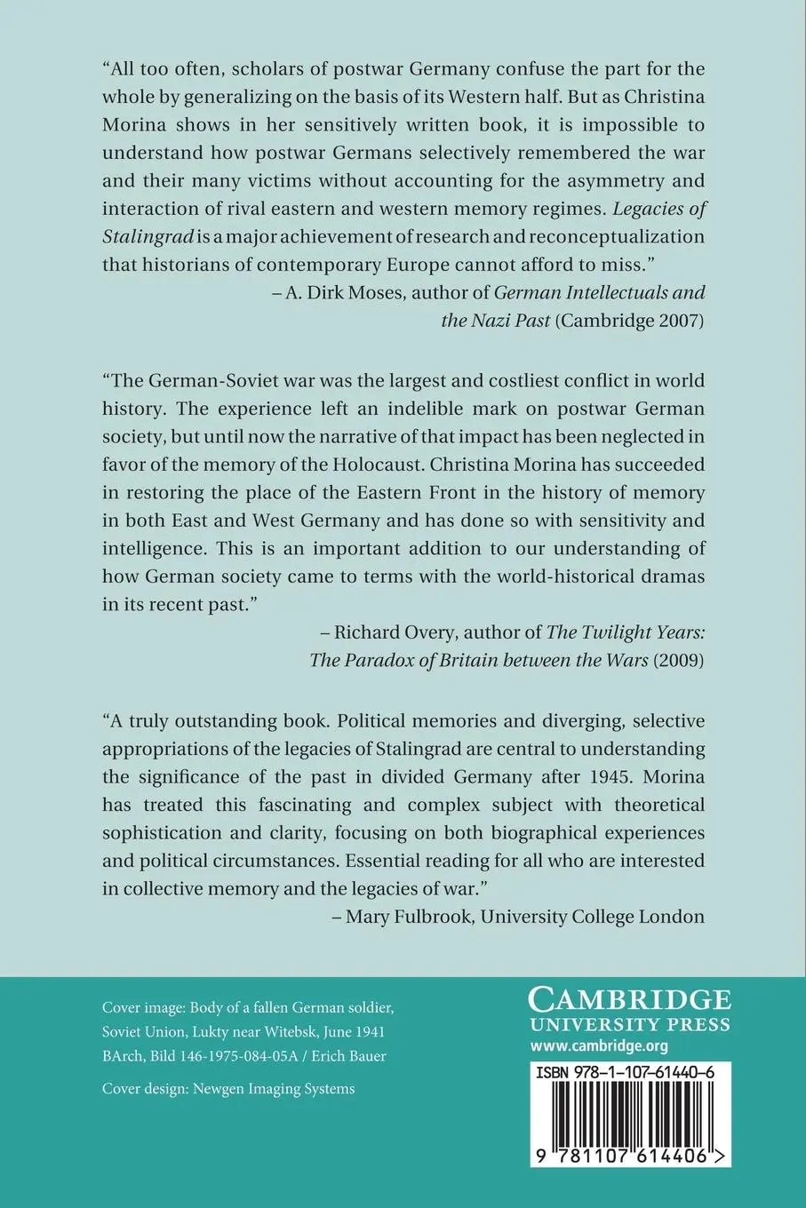 Rückseite: 9781107614406 | Legacies of Stalingrad | Christina Morina | Taschenbuch | Englisch