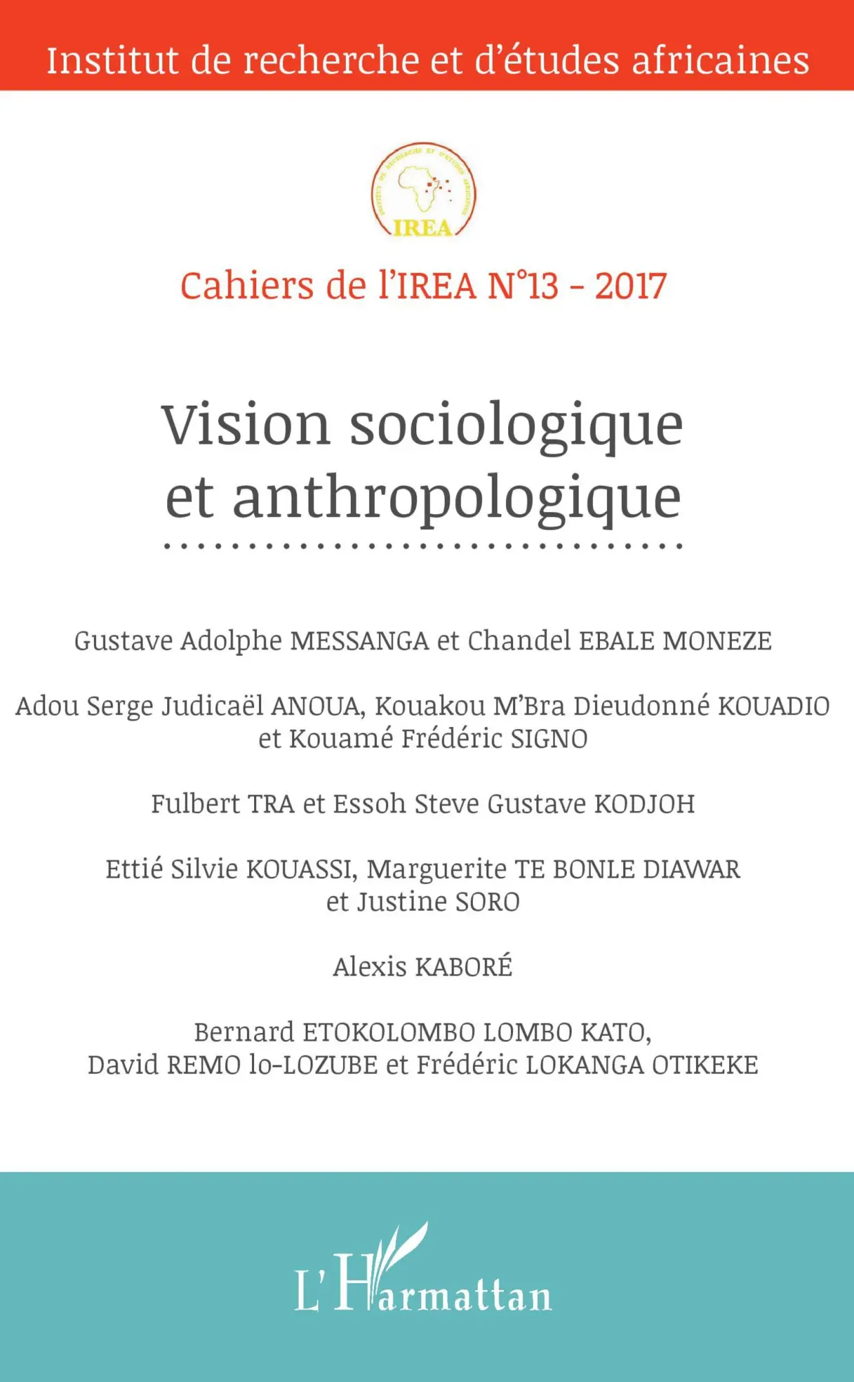 Cover: 9782343134406 | Vision sociologique et anthropologique | Collectif | Taschenbuch