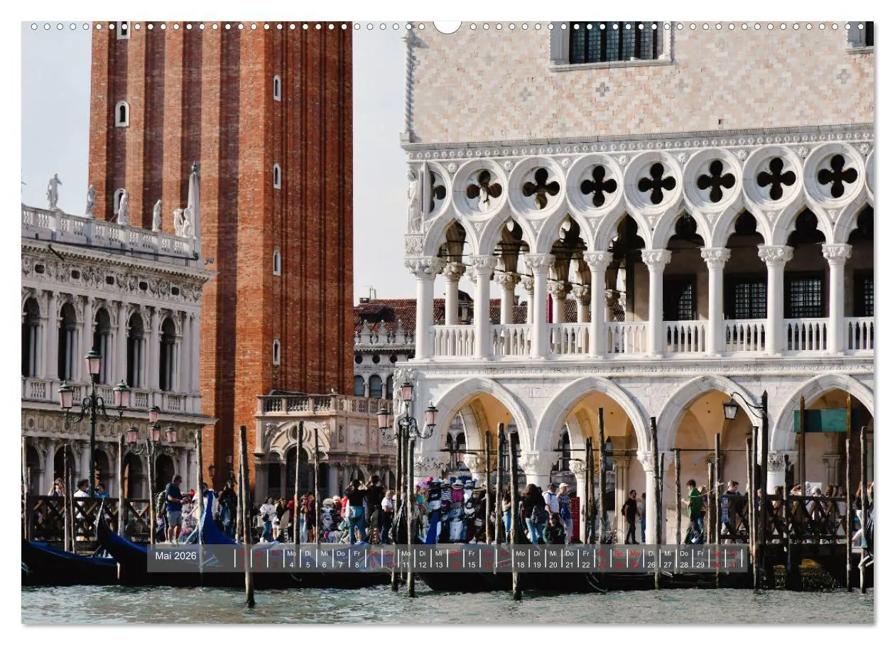 Bild: 9783457294406 | Sehnsuchtsort Venedig 2026 (hochwertiger Premium Wandkalender 2026...