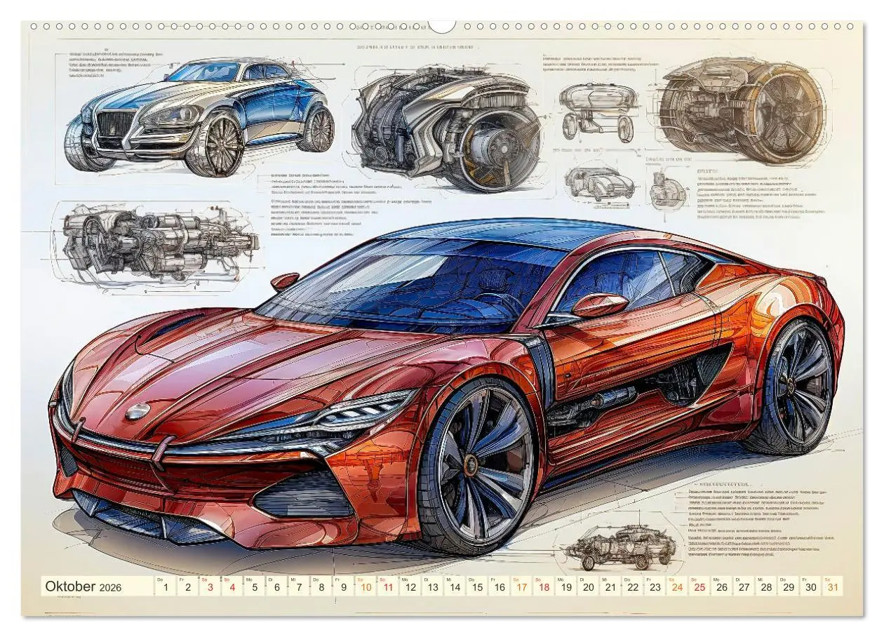 Bild: 9783457504406 | Blickpunkt Auto Design Zukunft (Wandkalender 2026 DIN A2 quer),...