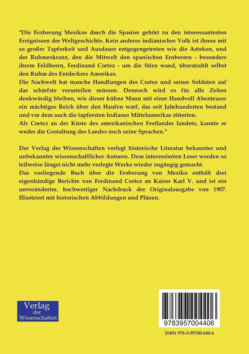Rückseite: 9783957004406 | Die Eroberung von Mexiko | HernÃ¡n CortÃs (u. a.) | Taschenbuch | 2019