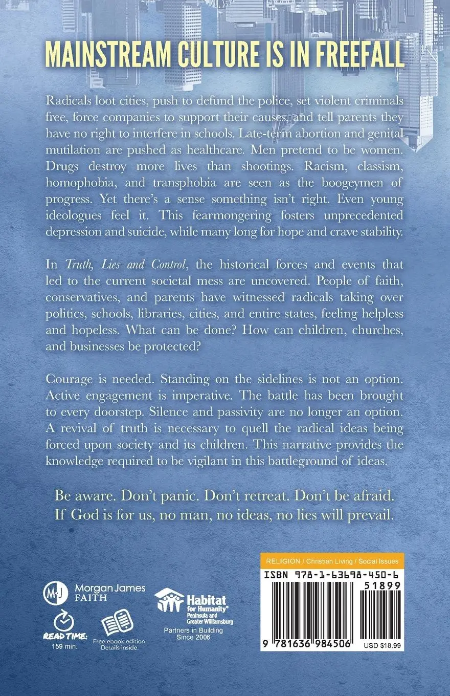 Rückseite: 9781636984506 | Truth, Lies and Control | Finding Hope in an Upside-Down World | Letts