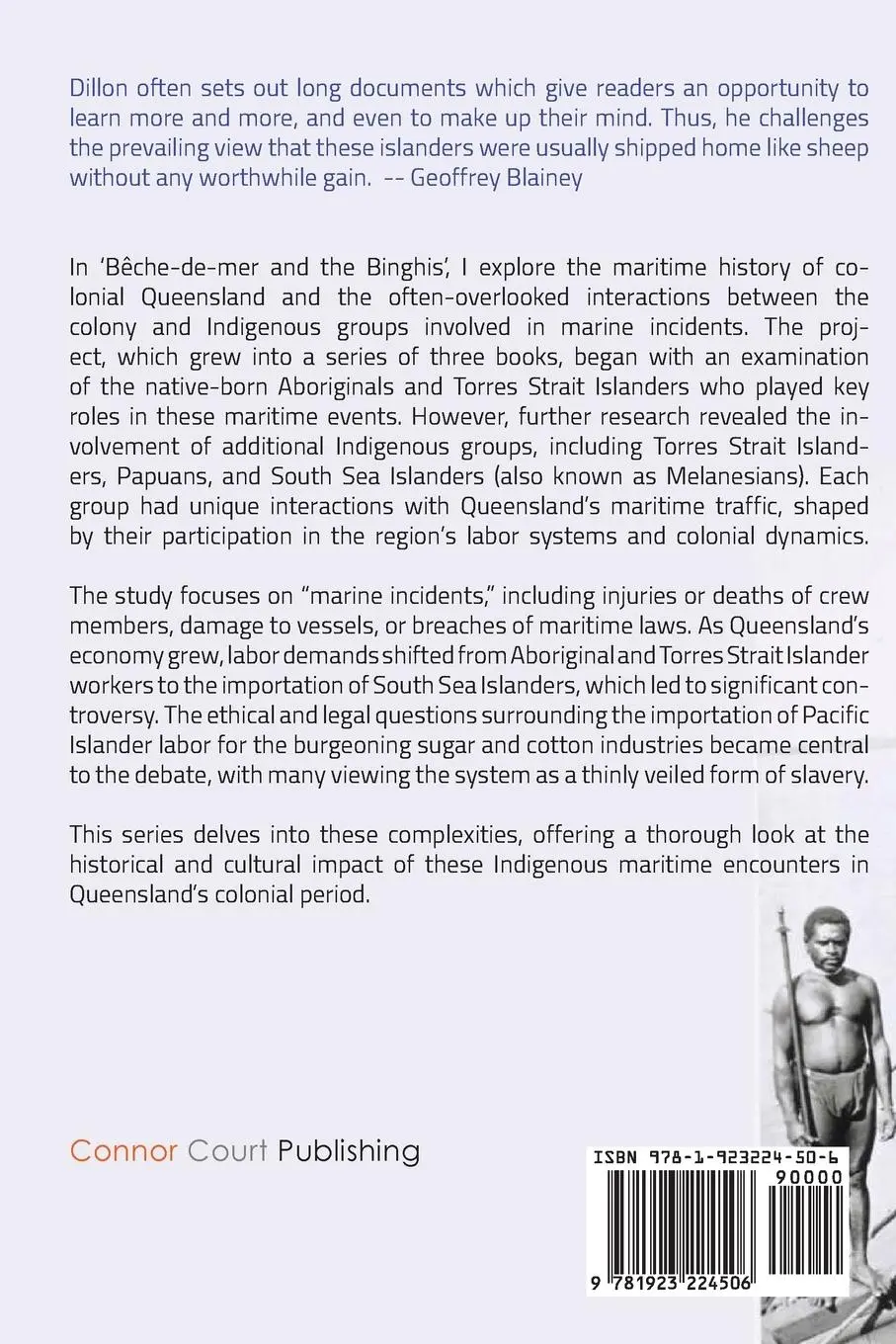 Rückseite: 9781923224506 | SOUTH SEA ISLANDERS IN QUEENSLAND | Paul Dillon | Taschenbuch | 2024