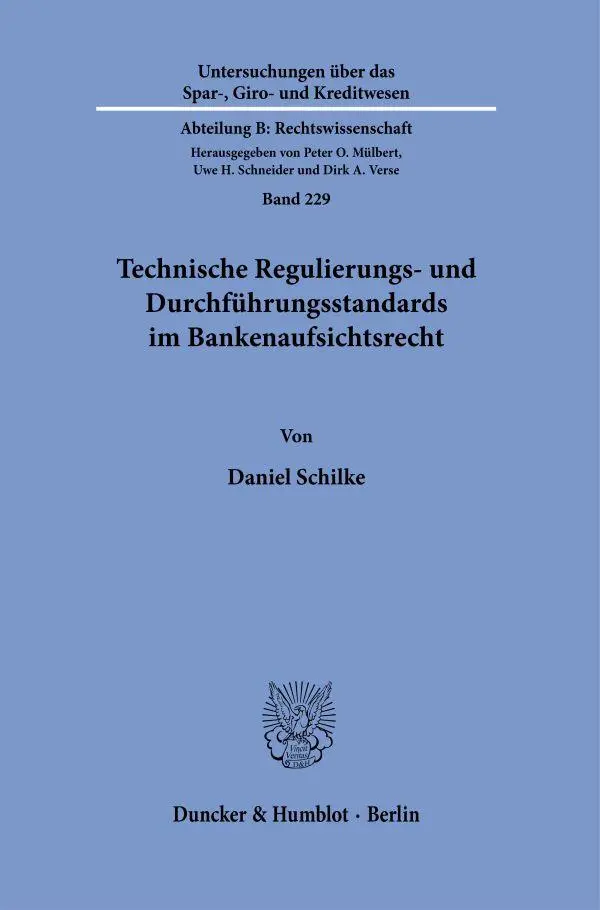 Cover: 9783428194506 | Technische Regulierungs- und Durchführungsstandards im...