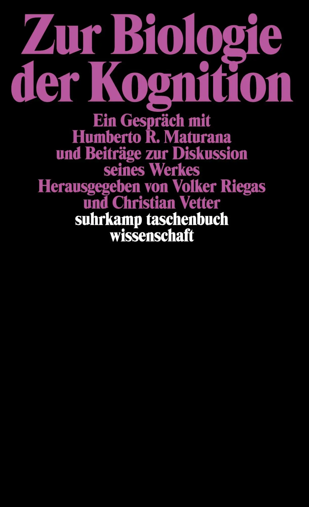 Cover: 9783518284506 | Zur Biologie der Kognition | Christian Vetter (u. a.) | Taschenbuch