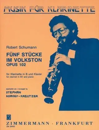 Cover: 9790010294506 | 5 Stücke im Volkston | op. 102. Klarinette in B und Klavier. | Buch