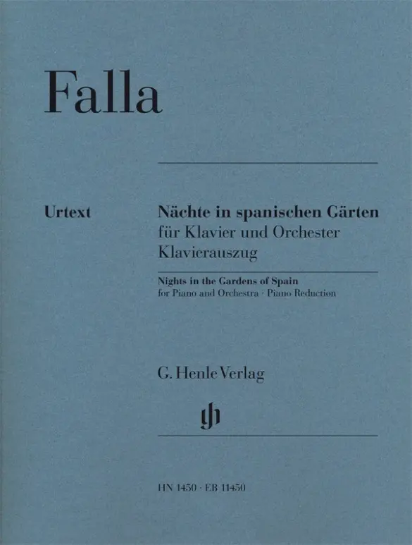 Cover: 9790201814506 | Manuel de Falla - Nächte in spanischen Gärten für Klavier und...