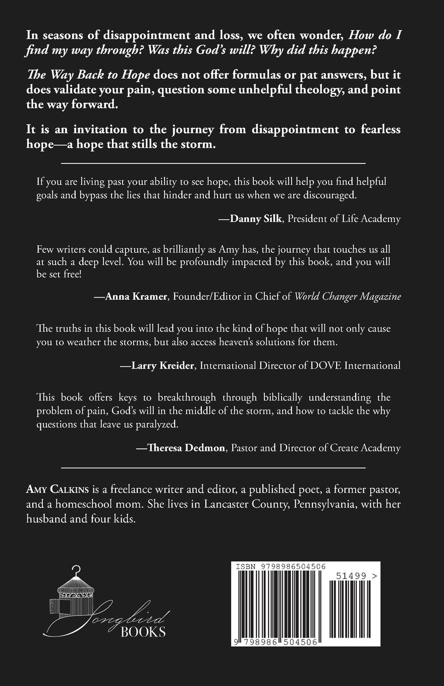 Rückseite: 9798986504506 | The Way Back to Hope | The Truth about Overcoming Disappointment