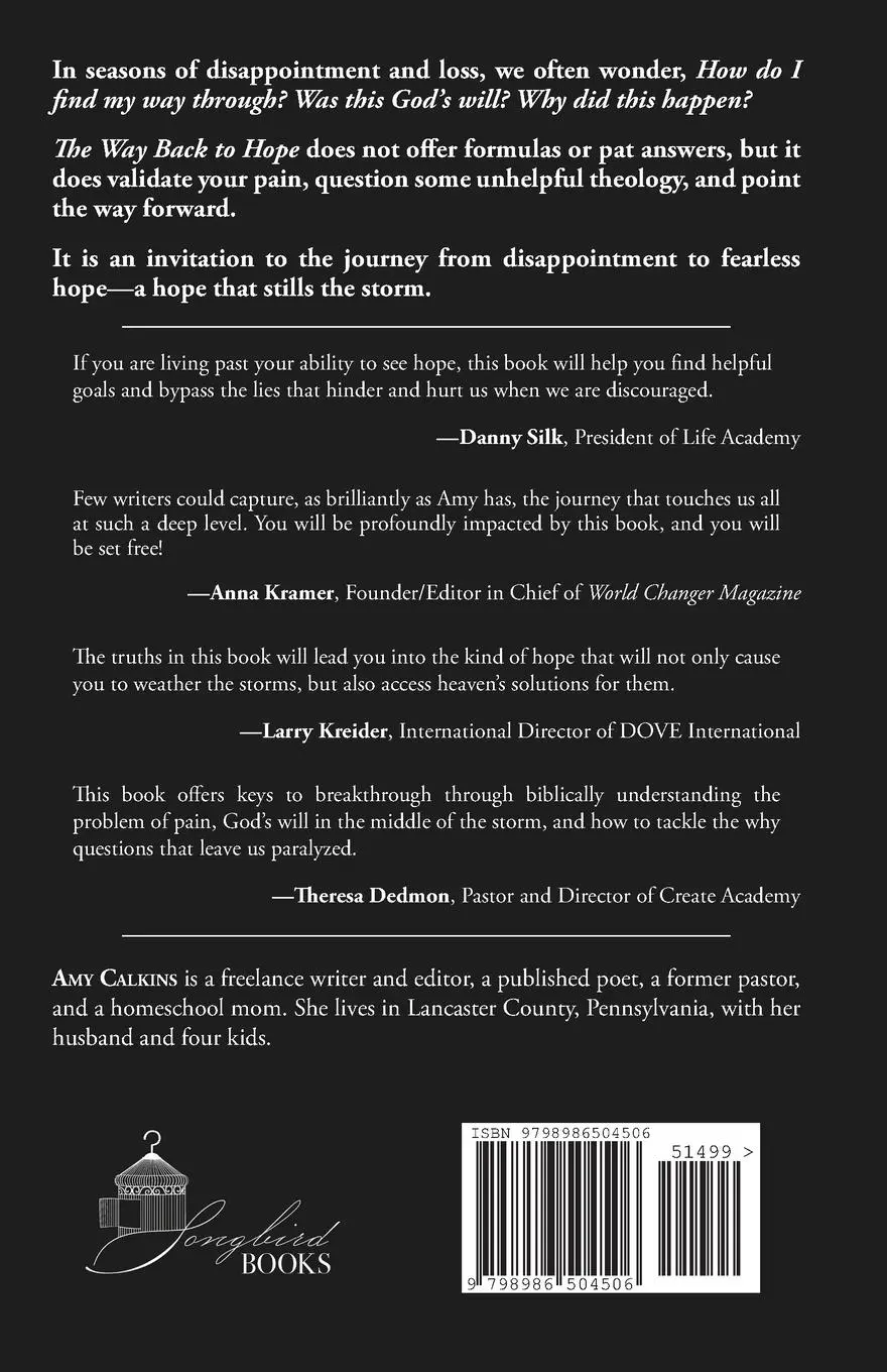 Rückseite: 9798986504506 | The Way Back to Hope | The Truth about Overcoming Disappointment