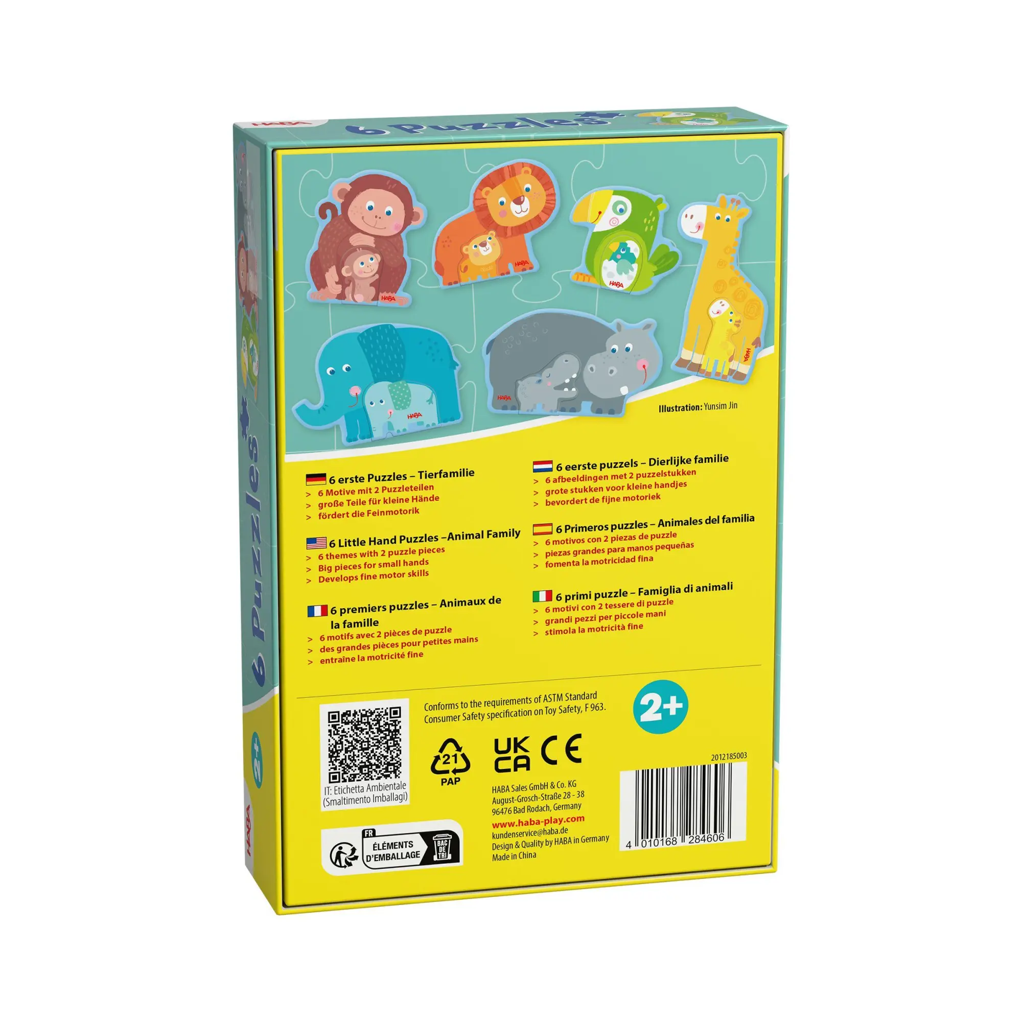 Bild: 4010168284606 | 6 erste Puzzles - Tierfamilie | Spiel | Deutsch | 2026
