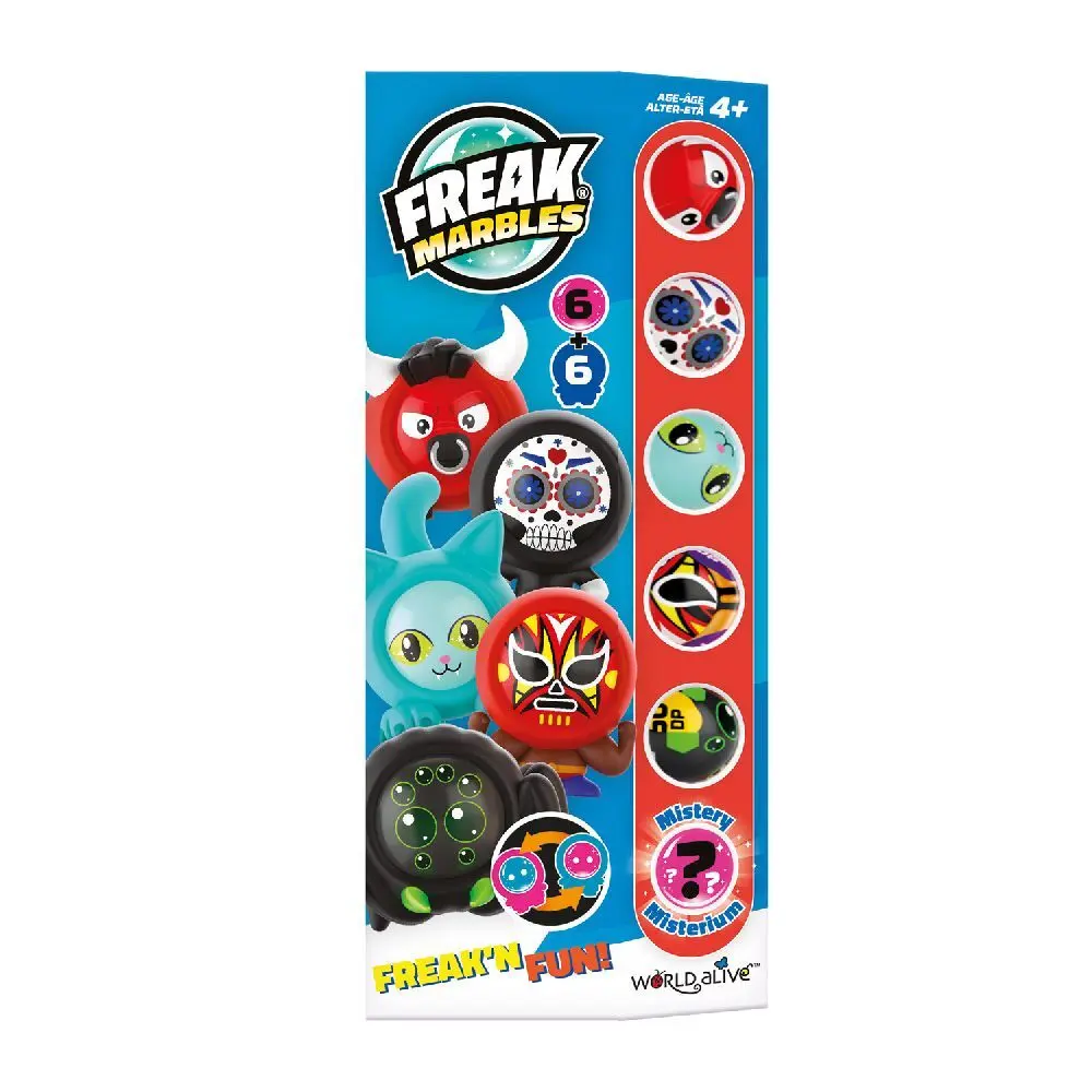Cover: 8436592184606 | Freak Marbles Marbles &amp; Skins 6er Set - rot | 2218460 | 2024
