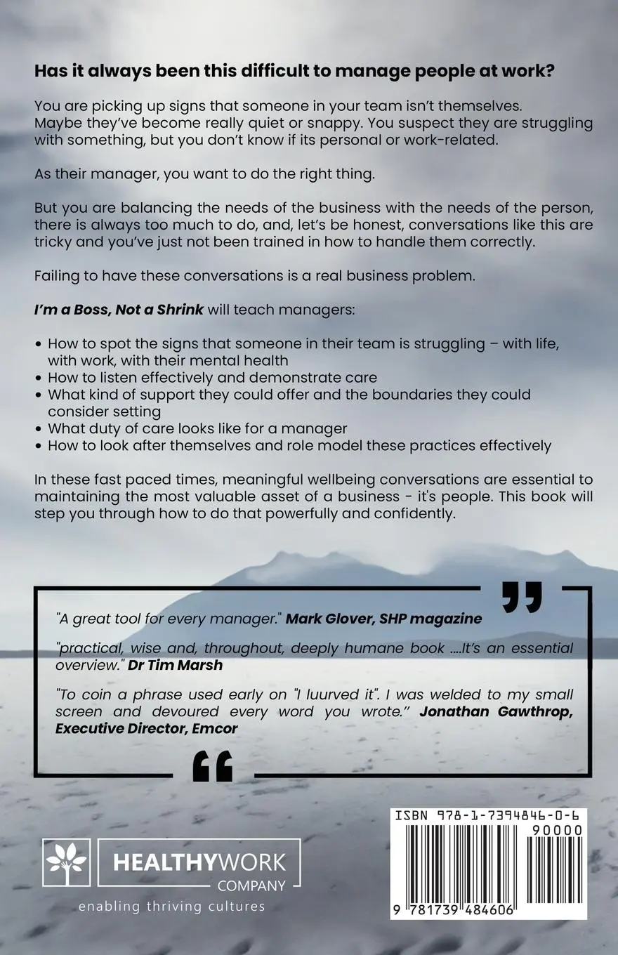 Rückseite: 9781739484606 | I'm a Boss, Not a Shrink | Heather Beach | Taschenbuch | Englisch
