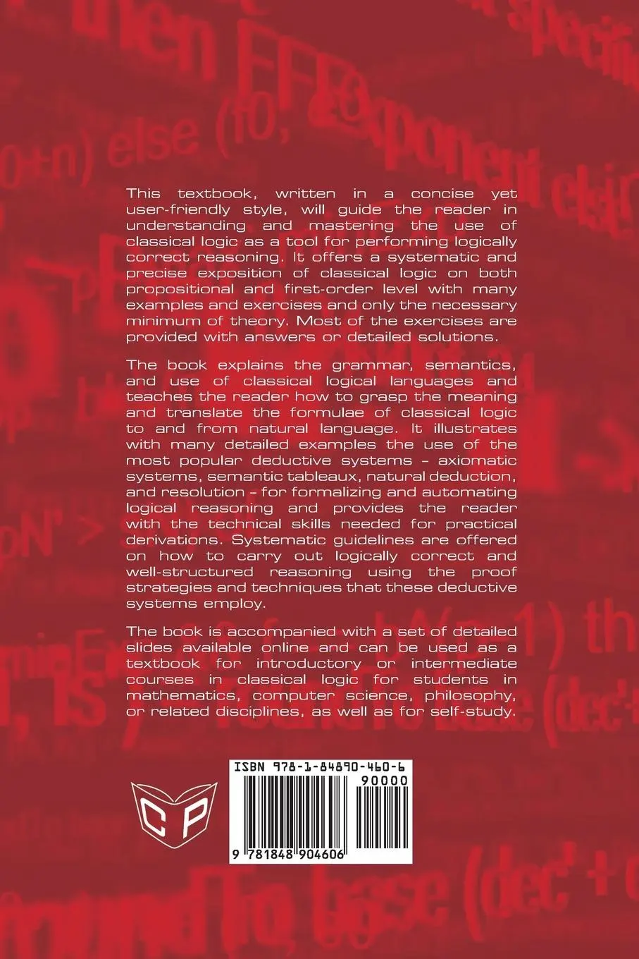Rückseite: 9781848904606 | Logic as a Tool | A Guide to Formal Logical Reasoning | Goranko | Buch