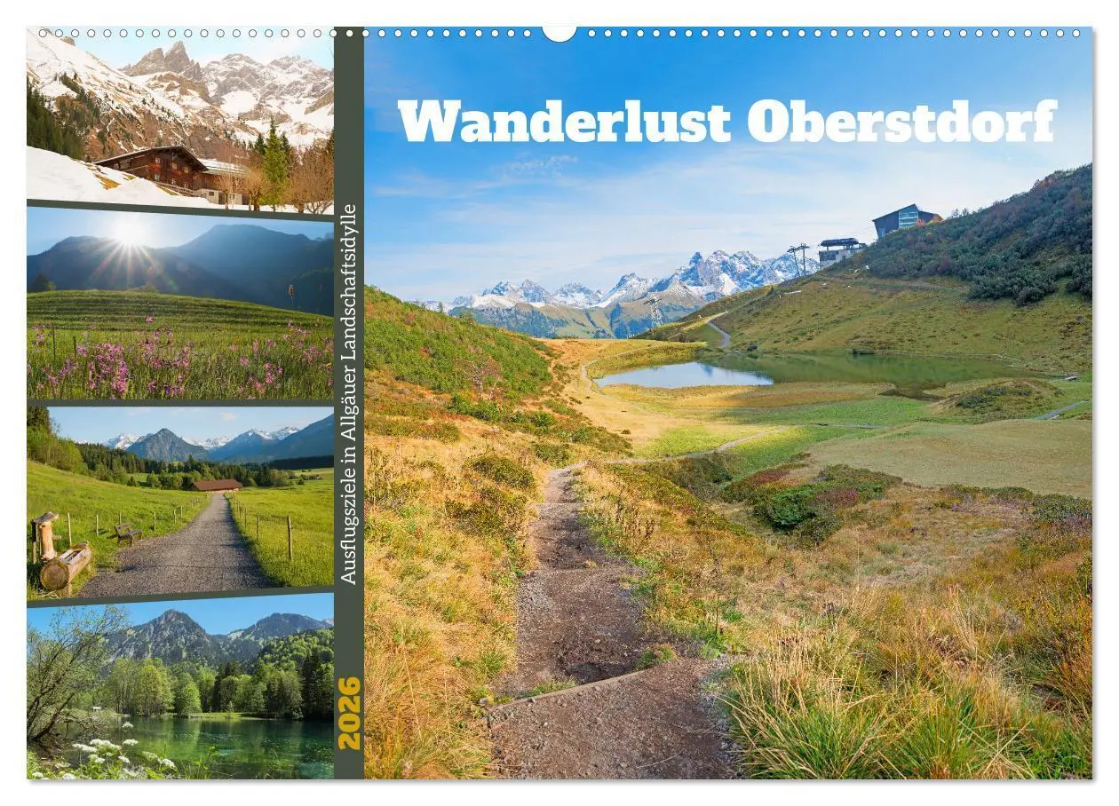 Cover: 9783457274606 | Wanderlust Oberstdorf (Wandkalender 2026 DIN A2 quer), CALVENDO...